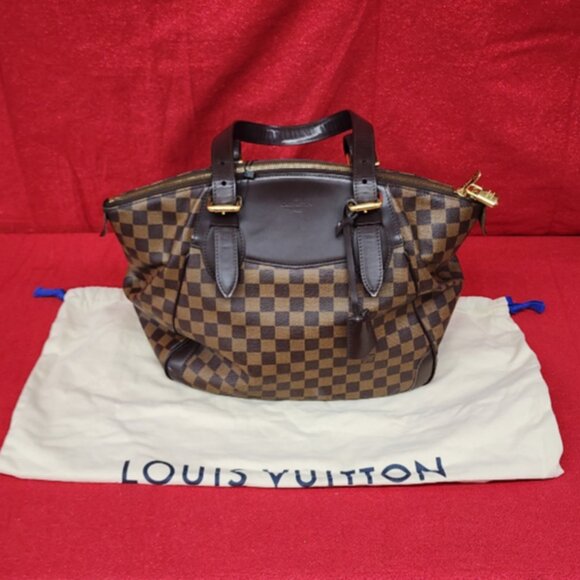 Authentic Louis Vuitton Verona GM Damier Ebene Brown Coated Canvas Handbag - Picture 1 of 10